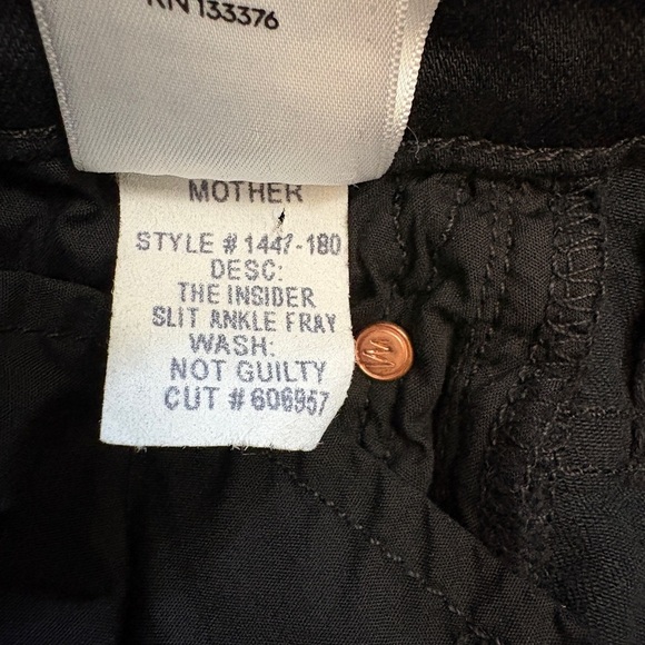 MOTHER The Insider Slit Ankle Fray in Not Guilty Wash Size 26 - Picture 13 of 15